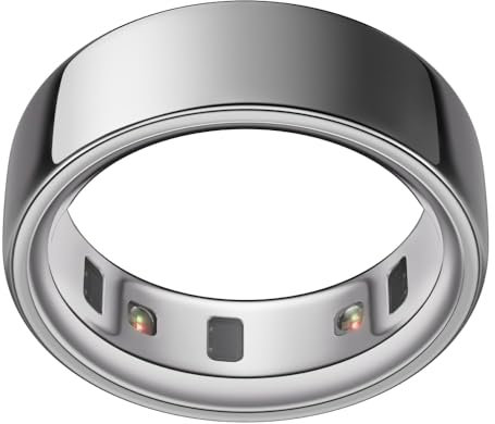 Oura Ring 4 - Silver - Size 11 - Smart Ring | Size First with Oura Ring 4 Sizing Kit | Sleep Tracking Wearable - Heart Rate - Fitness Tracker - Up to 8 Days Battery Life