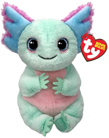 TY Alex Axolotl – beanie bellies reg | mjukt mjukisdjur för barn, babydjur, gosig teddy, samlarplyschdjur