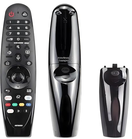 im77r Magic Control Telecomando universale MR20GA compatibile per Smart TV LG 2020, punta e naviga, rotella di Scroll, tastiera numerica, pulsanti compatibili Netflix, Prime Video, colore: Nero