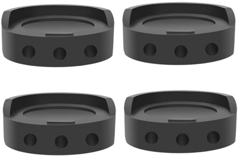 SEWACC Alfombrillas Antideslizantes para Muebles Elevadores de Plástico Resistentes Vibración 4 Piezas para Frigorífico y Lavadora Protección de Suelo Reducción de Ruido