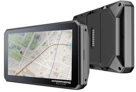 INTERPHONE SYNC55B, Smart Display per moto BMW, Schermo moto Wi-Fi e Bluetooth da 5,5 per utilizzo Carplay Apple e Android Auto, compatibile con supporto navigator originale BMW