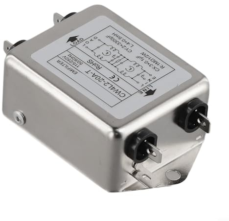 Filtro de alimentación, diseño monofásico de doble sección, modelos 3A/10A/20A, serie CW4L2, carcasa de metal para supresión de ruido industrial (CW4L2-20A-T)