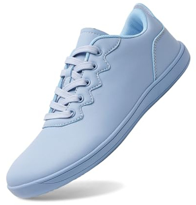 Sneaker da uomo, scarpe da corsa su strada, scarpe da ginnastica leggere, traspiranti, per il tempo libero, scarpe da tennis, divertenti da corsa, unisex, Celeste., 42 EU Larga