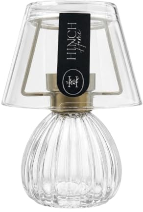 Hinch home Stunning Decorative Glass Tealight Table Lamp – Timeless Candle Holder Design for Ambient Lighting, Dinner Tables & Special Occasions Home Decor