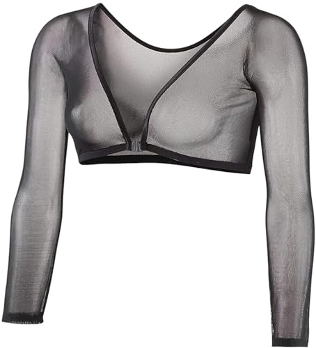 Sleevey Wonders Women’s 3/4 Length Slip-On Mesh S Black Sleeves
