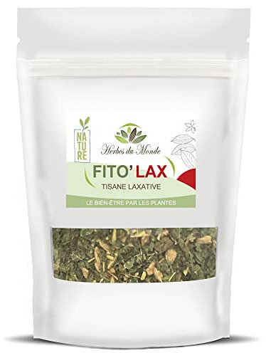 Herbes du Monde - Tisane FITO'LAX 100g: Tisane Laxative et Digestive pour Transit Amélioré, Bien-être & Détox, Élimination des Toxines, Santé Intestinale - 1 sachet