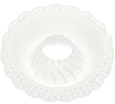 NKlaus attrape-gouttes pour bougie 3-4cm plastique anti-gouttes communion ou bougies de baptême 14453