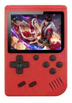 Tiuyii Retro Handheld Game Console - 3.0 Inch Display Screen, Mini Games Console, Red