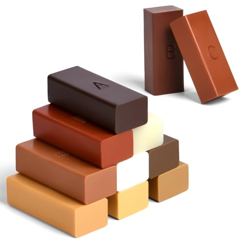 ACWOO Laminat reparationssats, parkett reparationssats, vinylgolv reparationssats, 11 färger hårt vax för träspackel PVC vinylgolv trägolv möbler bänkskiva, reparationsset (11 st tillbehör)