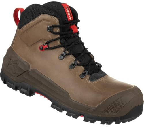 WÜRTH MODYF Sicherheitsstiefel Cronos MID S3S für Herren und Damen in Braun/Weite 11 - professioneller Arbeitsstiefel mit Zehenschutzkappe aus Fiberglas - in der Größe 44