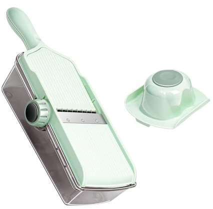 Palmare Mandolino Da Cucina Affettatrice Per Formaggio Manuale Cipolla Scalatrice Pratico Utensile Da Taglio Con Contenitore