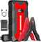 SUCFOCUS Starthilfe Powerbank, 2500A Auto Starthilfe Powerbank 12V (Bis zu 8L Benzin/7L Diesel), Booster Auto Starthilfe mit Starthilfekabel LED Taschenlampe USB Schnellladung 3.0 (Red)