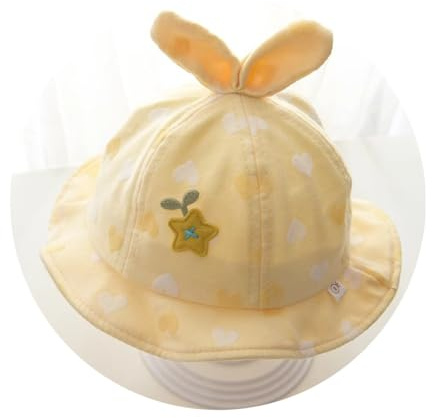 CATOR Bebé Niños Bucket Sun Hat,Algodón Sombrero de Sol Bebé,Pescador Gorra Protección de Sol Anti UV,Protección Solar Gorra de Playa para Niños,Circunferencia de cabeza recomendada 40-46cm(A)