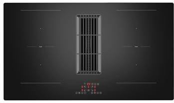 Vetro antigraffio di alta qualità | piano cottura con cappa integrata 90 cm | induzione