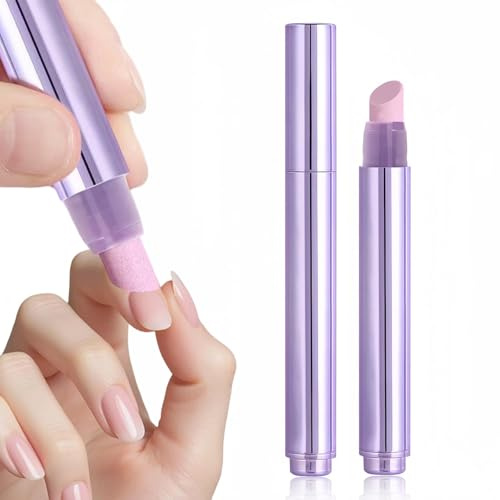 2 Pezzi 3-in-1 Penna per l'olio per cuticole, penna per olio per le cuticole pusher con punta in ceramica, penna per rimuovere cuticole idratante e illuminante, per unghie secche e stressate