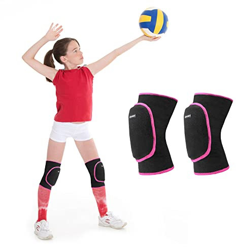 ONTYZZ Knieschoner Volleyball Knieschoner Kinder Knieschützer Weiche Herren Knee Pads Damen Warm Knieschutz Sport für Tanzen MTB Handball Fahrrad Snowboard Scooter Fußball Wrestling Knieschoner