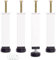 HAOMEO Pied de Lit, Pieds pour Sommier à Lattes Universel | Hauteur: 25cm(+2cm) Reglable | Design: Blanc | Matériel: Metal | Carré: 3x3cm | pour Les Cadres | avec Boulon M8×60mm | Lot de 4