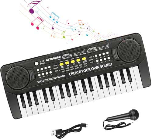 Electronic Piano Keyboard 37 Keys, Multifunctional Keyboard Piano for Kids