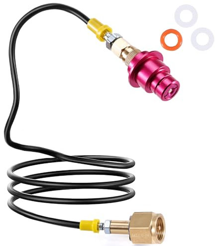 ASOFTY Co2 Adattatore Tubo ad Alta Pressione 1,5 m per Bottiglie di CO2 più Grandi, Compatibile con gorgogliatore Duo, Crystal 3.0, Gaia, Art e Terra, Supporto per bombola del Gas con