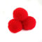 Wambere 10 Stück 8cm Pompons zum Basteln,Pompon Kunstfell Bommel Plüschbälle mit Elastischer Schlaufe,für DIY Kunsthandwerk Haarschmuck Hochzeiten Geburtstage Weihnachten Dekorationen,Rot