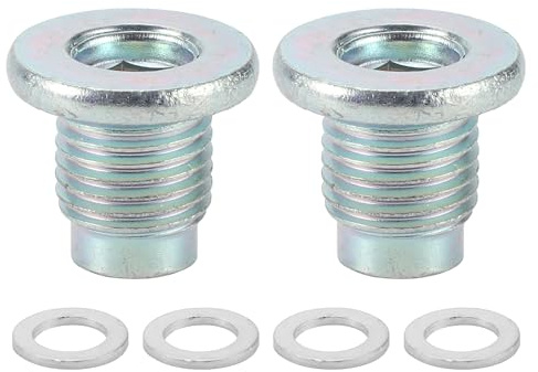 HEROFFIX 1 Juego Tapón De Drenaje De Aceite Para Mazda 3 2006-2024 Para Mazda Cx-5 2014-2024 Tornillo De Reparación De Rosca Del Cárter De Aceite Con Junta De Acero Tono Plata