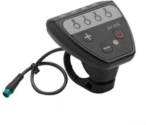 Bulevisiter Display LED per bicicletta elettrica, monitor del cambio, 36 V, 48 V, connettore a 5 pin, impermeabile, IP65, ABS, indicatore di stato della batteria, per e-bike e scooter