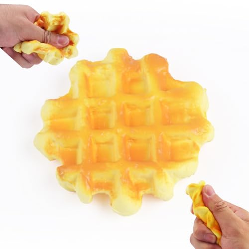 Anboor Waffle Squishies Lente Récupération Enfant Doux Parfum Waffle Soulagement Stress Nourriture Réaliste Squish Toy