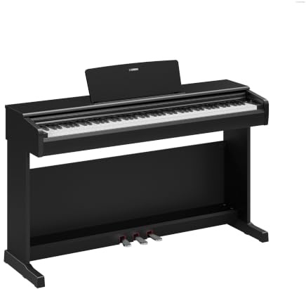 YAMAHA YDP-146 Piano Digital – 88 teclas contrapesadas (GHS), Voz de piano de cola CFX, altavoces de 8W, Bluetooth, 3 pedales, ideal para el hogar y para principiantes – Negro