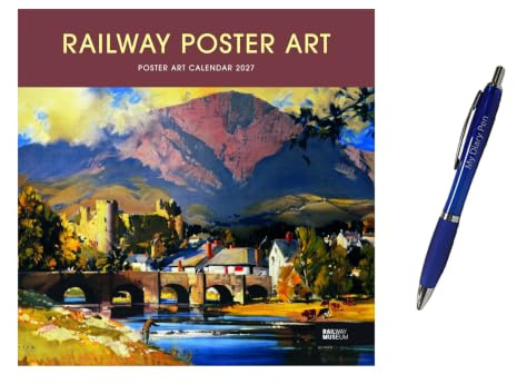 Railway Poster Art NRM Wall Calendar 2027 + EXCLUSIVE LIMITED EDITION PEN