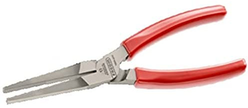 Facom 188A.20G Plate Becs pinces avec poignée en PVC sculptée, Rouge, 200 mm