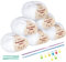Homewit Cotton Yarn for Crochet Set, 6 Pack Cotton Crochet Yarn with Other Accessories, 50g Soft Professional Knitting Yarn for Baby Clothes, Hats, Towels, Gloves, Yarn Projects Handcrafts, White