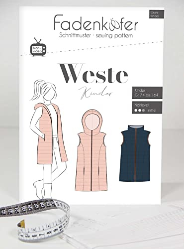 Papierschnittmuster Weste Kinder