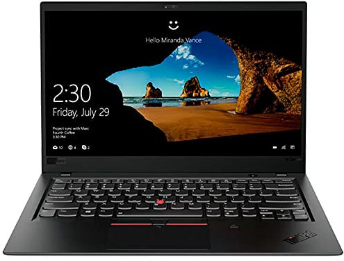 Lenovo ThinkPad X1 Carbon G6, 14 FHD, 256 Go SSD, 8 Go RAM, Intel Core i5-8350U, Windows 10 Pro, (reconditionné)