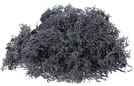 MECCANIXITY 3.5 OZ Moss Fake Craft Moss Artificial Moss Natural Preserved Moss for Craft Arts Floral DIY Project Wall Wedding Garden Patio Table Terrariums Decoration(Grey)