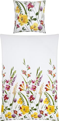 Erwin Müller Bettwäsche Seersucker bunt Größe 1x 135x200 cm + 1x 80x80 cm