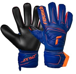 Reusch Torwarthandschuhe Herren Erwachsene | Fingerschutz | starker Grip & langlebige Performance | für Training & Spiel | Kunstrasen, Rasen & Hartplatz | Größe 8-11 | Attrakt Infinity Finger Support