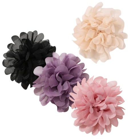 OATIPHO Spilla da Bavero Fiore 4 Pezzi Spilla Elegante da Bouquet per Donna Accessori Floreali Vintage per Matrimonio Festa e Abiti Formali Materiali Ipoallergenici e Leggeri