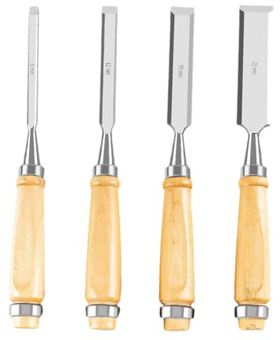 Scalpello per Legno 4 Pezzi Ergonomici