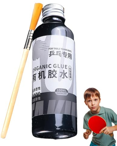 Kit colla per pong – Detergente per racchette da 100 ml con pennello