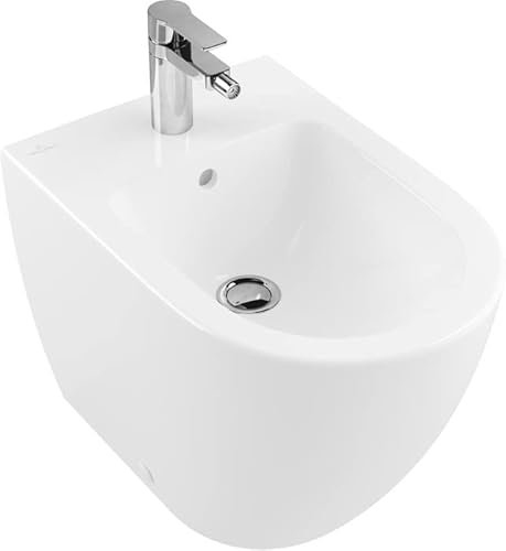 Villeroy&Boch Bidet Subway 2.0 5401 370x560mm mit Überlauf bodenstehend wandnah Weiß Alpin