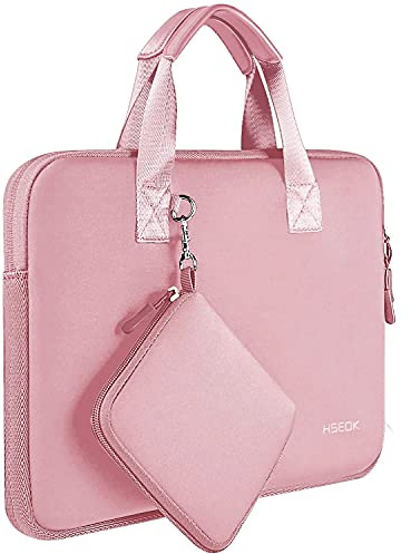 HSEOK 13-13,3 Pouces Housse pour MacBook Pro 14 M5/M4/M3/M2/M1 et Tous Les modèles de MacBook Air/Pro 13, XPS 13/14, Étanche Sac pour Ordinateur Portable avec Petite Pochette,P02K01