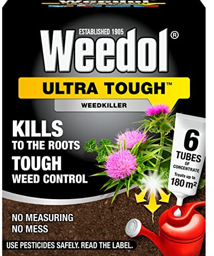 Weedol Ultra Tough Weedkiller, Concentrate Tubes, 6 Pack