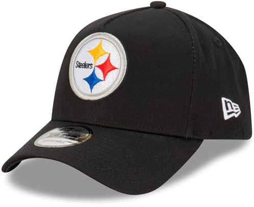 New Era Pittsburgh Steelers NFL Evergreen Schwarz Verstellbare 9Forty A-Frame Cap - One-Size