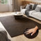 TAPISO Cuddle Teppich Hochflor Langflor Shaggy rutschfest Waschbar Dunkelbraun Einfarbig Wohnzimmer Schlafzimmer Kinderzimmer ÖKOTEX 300 x 400 cm