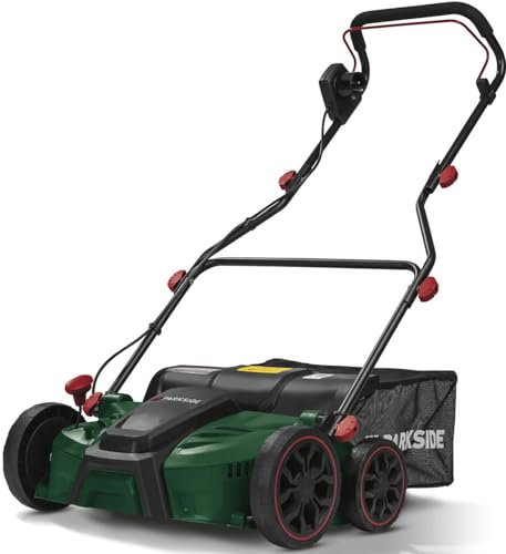 Parkside® PLV 1500 C2 - Escarificador/aireador eléctrico 2 en 1, 1500 W, escarificador, ventilador de suelo