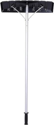 Schneeschaufeln, Schneeschieber, Teleskopstange, Dachrechen, Schneeräumsystem, Aluminiumkopf zum Entfernen von Dachschnee. Akkumulatoren eignen Sich häufig für Werkzeuge zum Entfernen von Sc