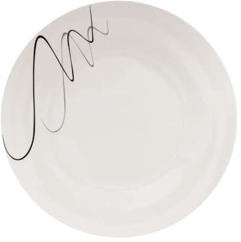 Secret de Gourmet - Service de Table 18 Pièces Pablo 26cm Blanc & Noir