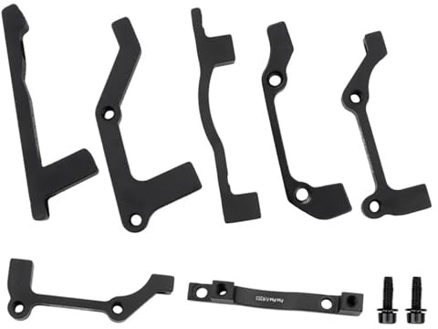 Yangshe 10pcs Bicicletta Mtb Freno A Disco Convertitore Mountain Bike Staffa Ciclismo Pinza Montaggio Per 160 180 203mm Rotore (F203mm R180mm)