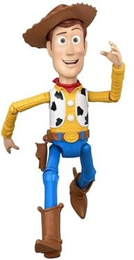 Mattel Disney och Pixar Toy Story 5 Woody Löpare | 30 cm actionfigur med över 50 fraser och ljud från filmen, autentisk modell