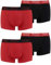 Puma Herren Shortboxer Unterhosen Trunks 4er Pack, Wäschegröße:XL, Artikel:-002 red/Black